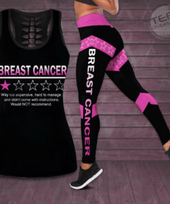 Breast Cancer Awareness 3D Hollow Tank Top Leggings BCAS010
