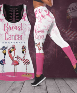 Breast Cancer Awareness 3D Hollow Tank Top Leggings BCAS034