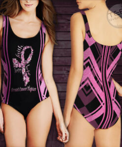 Breast Cancer Awareness Butterfly 3D Bikini