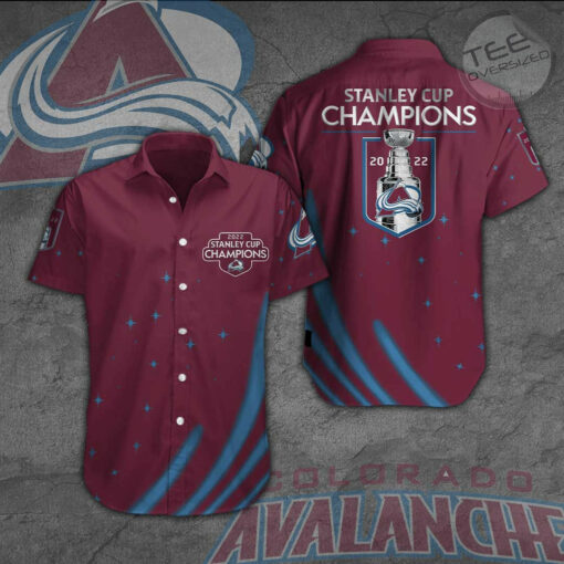 Colorado Avalanche 3D Sleeve Dress Shirt NHLCA005