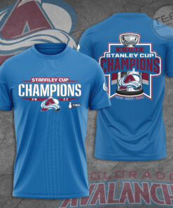 Colorado Avalanche 3D T shirt Blue