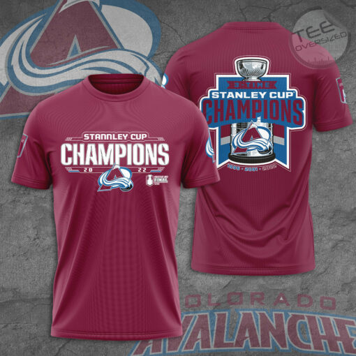 Colorado Avalanche 3D T shirt Red