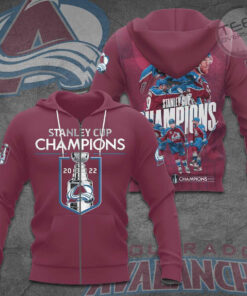 Colorado Avalanche 3D Zip Hoodie NHLCA004