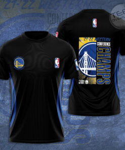 Golden State Warriors T shirt 3D S5 black