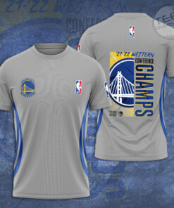 Golden State Warriors T shirt 3D S5 grey