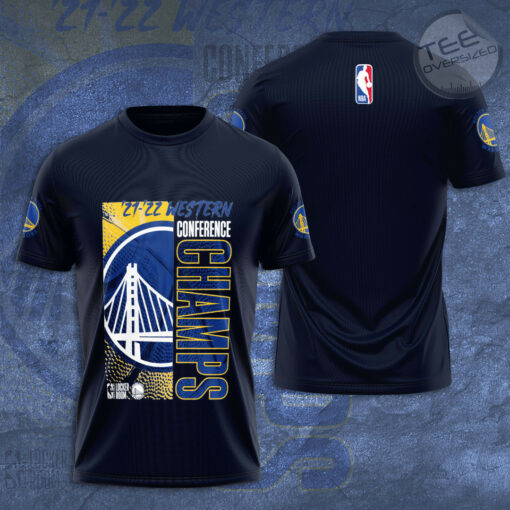 Golden State Warriors T shirt 3D S6 Navy