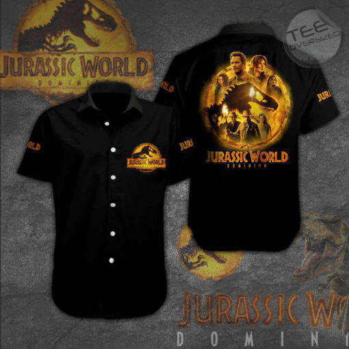 Jurassic World Dominion 3D Sleeve Dress Shirt