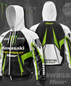 Kawasaki Racing Team 3D Apparels S11 Zip Hoodie