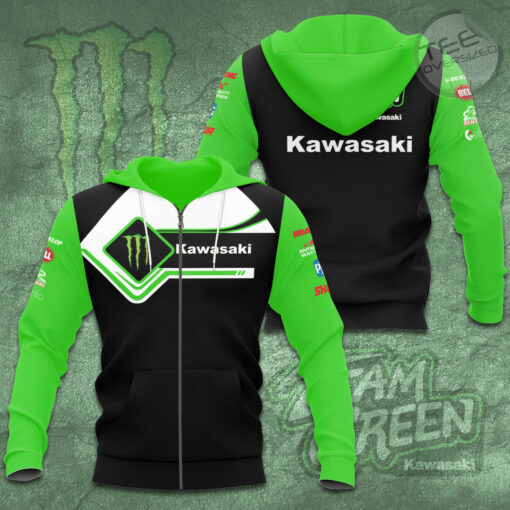 Kawasaki Racing Team 3D Apparels S5 Zip Hoodie