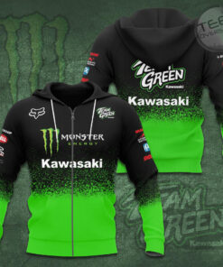 Kawasaki Racing Team 3D Apparels S7 Zip Hoodie