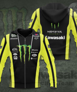 Kawasaki Racing Team 3D Apparels S8 Zip Hoodie