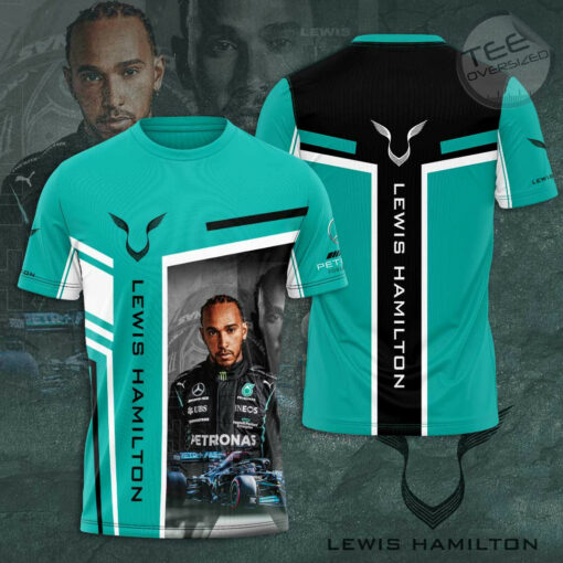 Lewis Hamilton Mercedes AMG Petronas F1 Team 3D Apparels S37 T shirt
