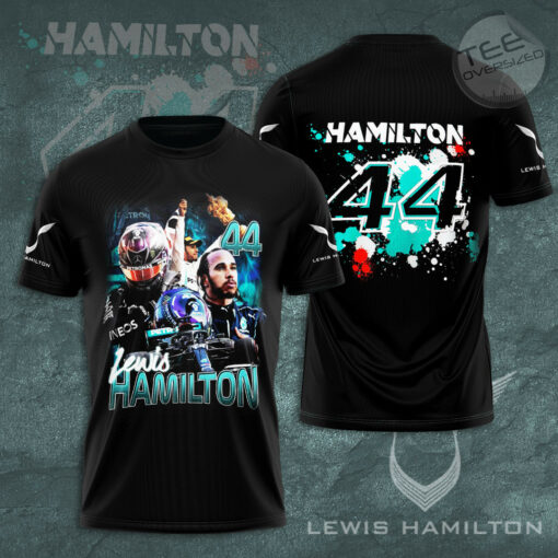 Lewis Hamilton Mercedes AMG Petronas F1 Team 3D T shirt S25