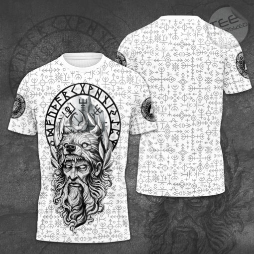 Mens Viking 3D T shirt