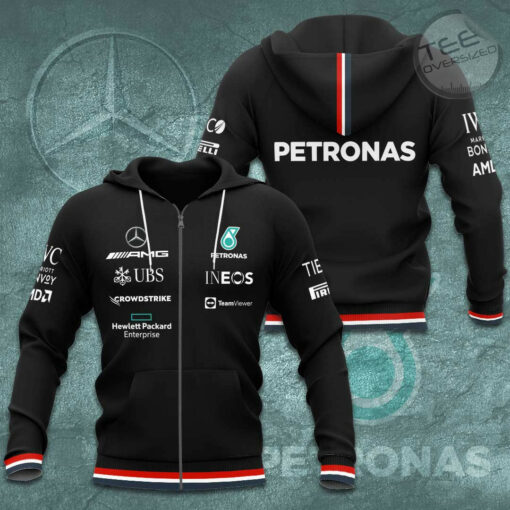 Mercedes AMG Petronas F1 Team 3D Apparels S55 Zip Hoodie