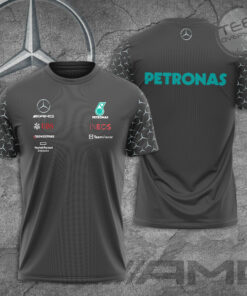Mercedes AMG Petronas F1 Team 3D T Shirt S3 Gray