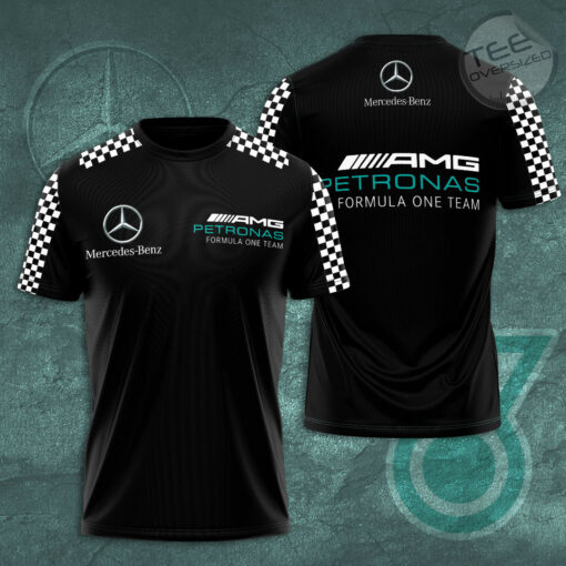 Mercedes AMG Petronas F1 Team 3D T Shirt S5 Black