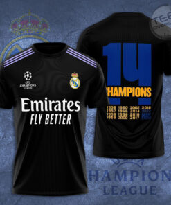 Real Madrid 3D T Shirt S1 black