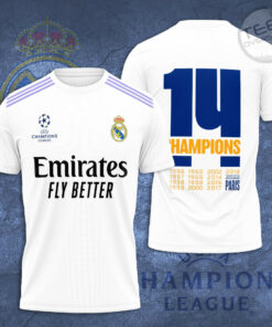 Real Madrid 3D T Shirt S1 white