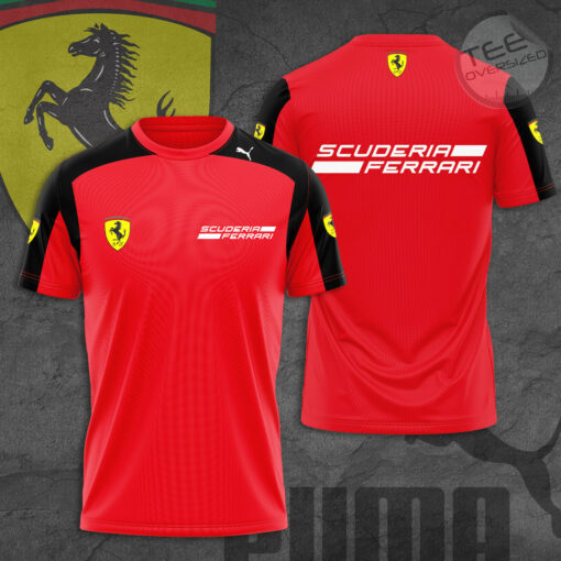 Scuderia Ferrari 2022 Team 3D T Shirt F1SF004 red
