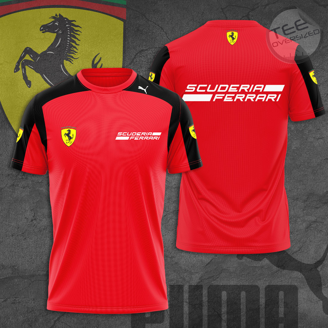 Scuderia Ferrari 2022 Team T-Shirt F1SF004 - Oversized Tee, Size big ...