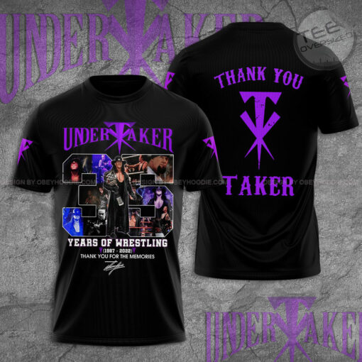 The Undertaker 35 Years Of Wrestling 3D T shirt