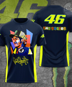 Valentino Rossi VR46 3D T shirt Navy