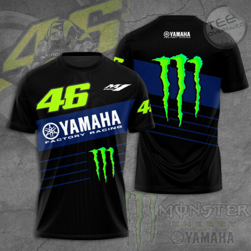 Yamaha Monster x Valentino Rossi VR46 3D T shirt