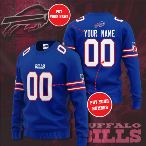 Buffalo Bills 3D Sweatshirt Design