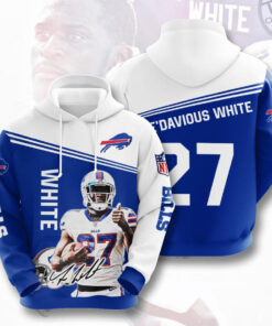 Buffalo Bills TreDavious White 3D Hoodie