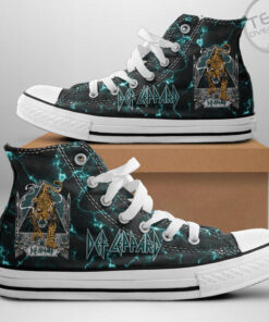 Def Leppard High Top Canvas Shoe OVS05923S5 Design 2