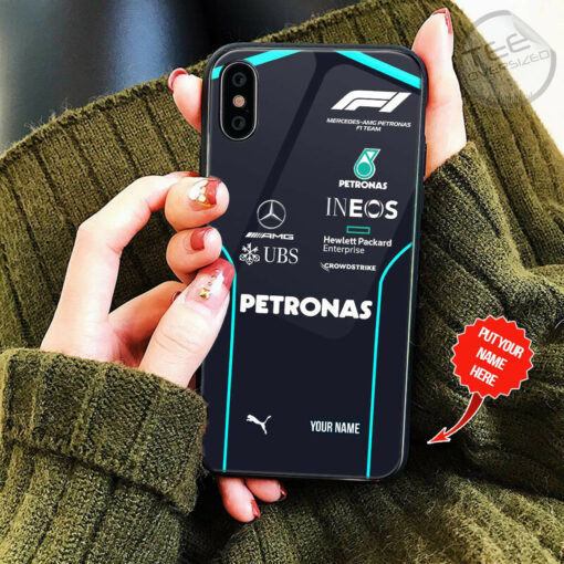 Personalized Mercedes AMG Petronas F1 phone case OVS30923S4C