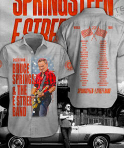 Bruce Springsteen short sleeve dress shirts OVS021023S2