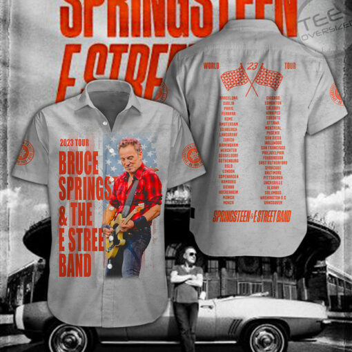 Bruce Springsteen short sleeve dress shirts OVS021023S2