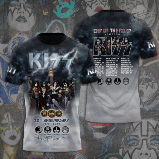 50th Anniversary Kiss Band T shirt OVS221123S3