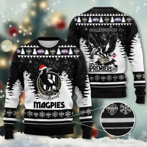 AFL Premiers Collingwood FC Ugly Christmas Sweater OVS251023S3