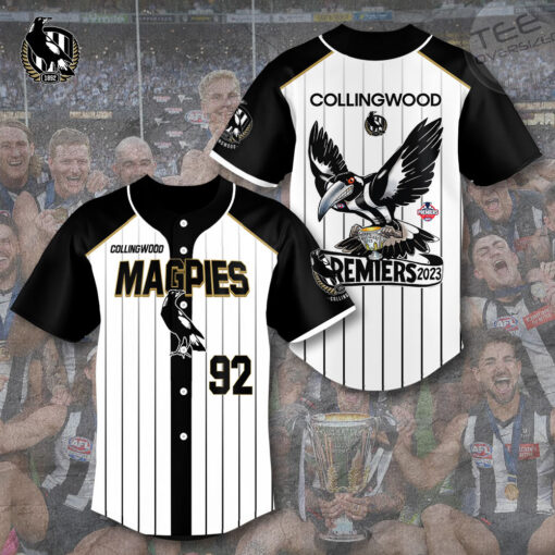 AFL Premiers Collingwood FC baseball jersey OVS031123S2