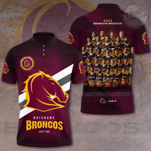 Brisbane Broncos Polo shirt OVS061123S5