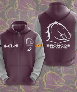 Brisbane Broncos Zip hoodie OVS221123S4