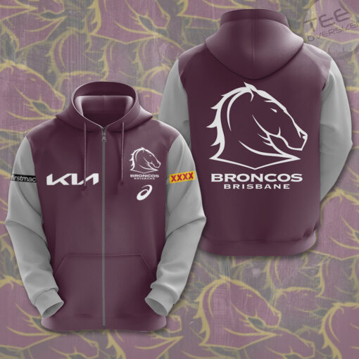 Brisbane Broncos Zip hoodie OVS221123S4