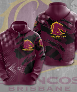 Brisbane Broncos zip hoodie OVS201123