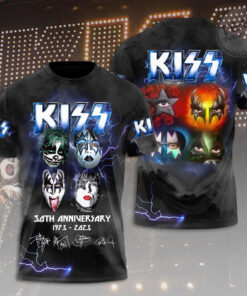 Kiss Band 50TH Anniversary T shirt OVS131123S2