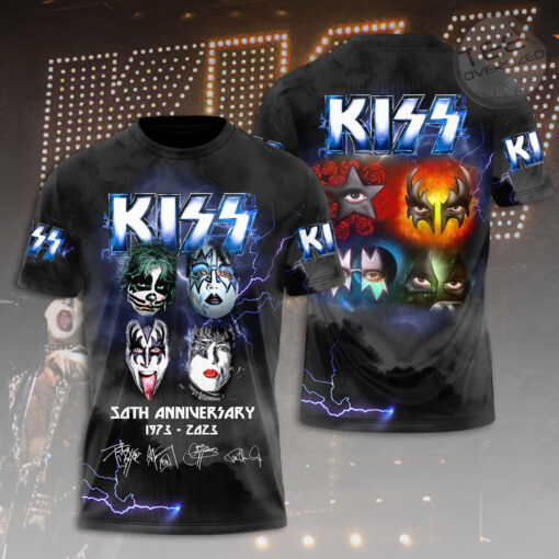 Kiss Band 50TH Anniversary T shirt OVS131123S2