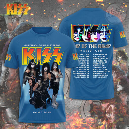 Kiss Band End of the Road World Tour T shirt OVS211123S4