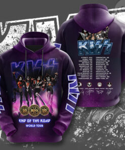 Kiss Band Purple Hoodie OVS231123S2