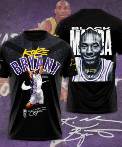 Kobe Bryant Black T shirt OVS1223SR