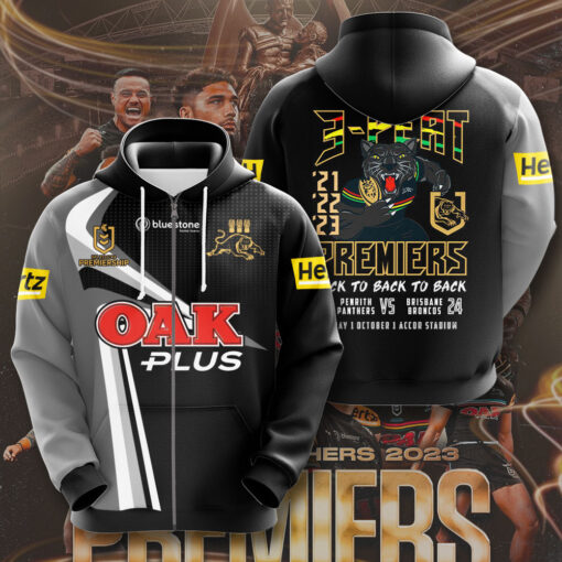 Penrith Panthers zip up hoodie OVS241023S2