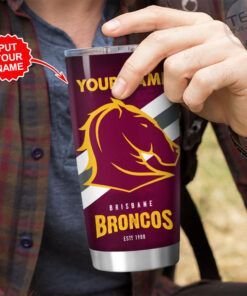 Personalized Brisbane Broncos Tumbler Cup OVS091123S6B