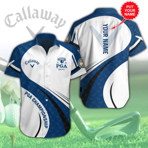 Personalized Callaway x PGA Championship short sleeve dress shirt OVS161023S4