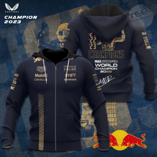 Red Bull Racing F1 2023 Champion zip up hoodie OVS251023S1